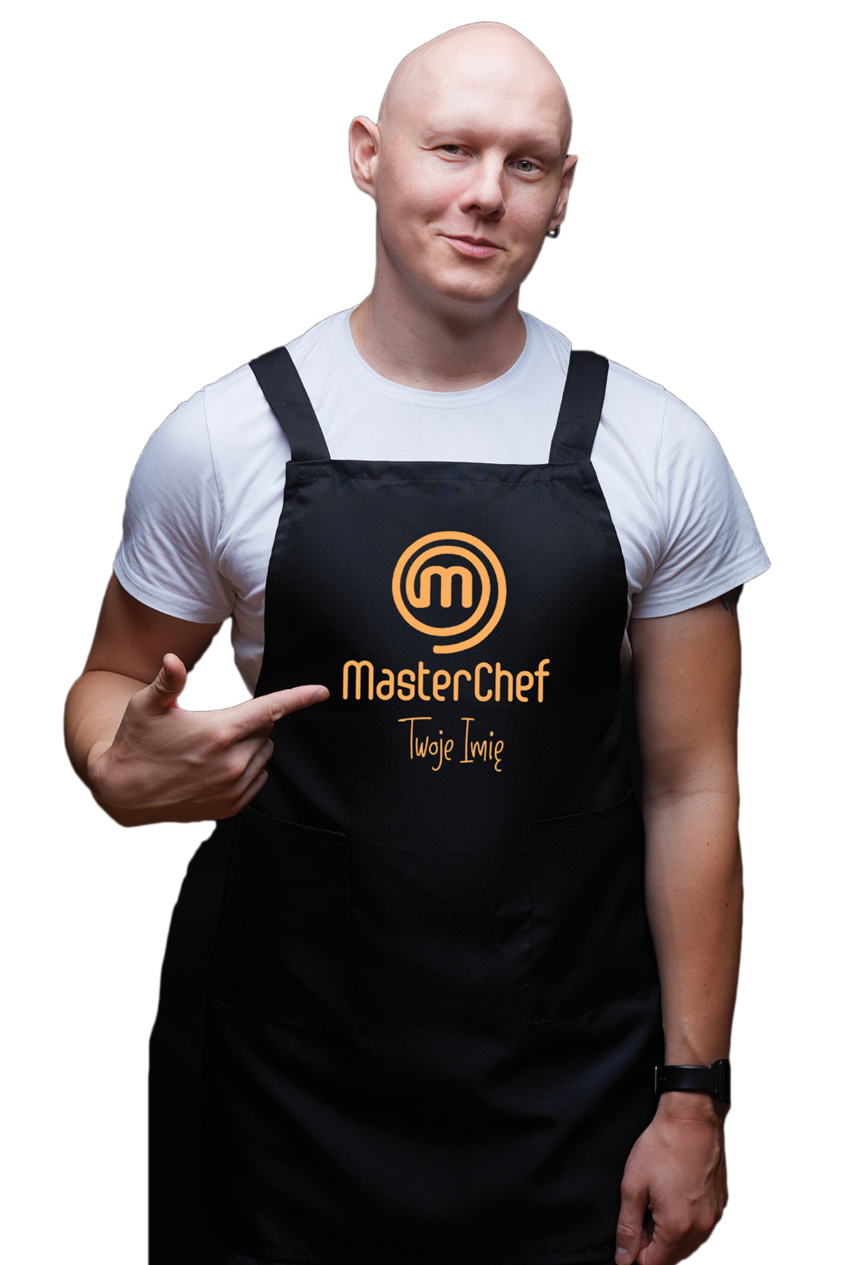 Fartuch kuchenny bawełniany MASTERCHEF +IMIĘ