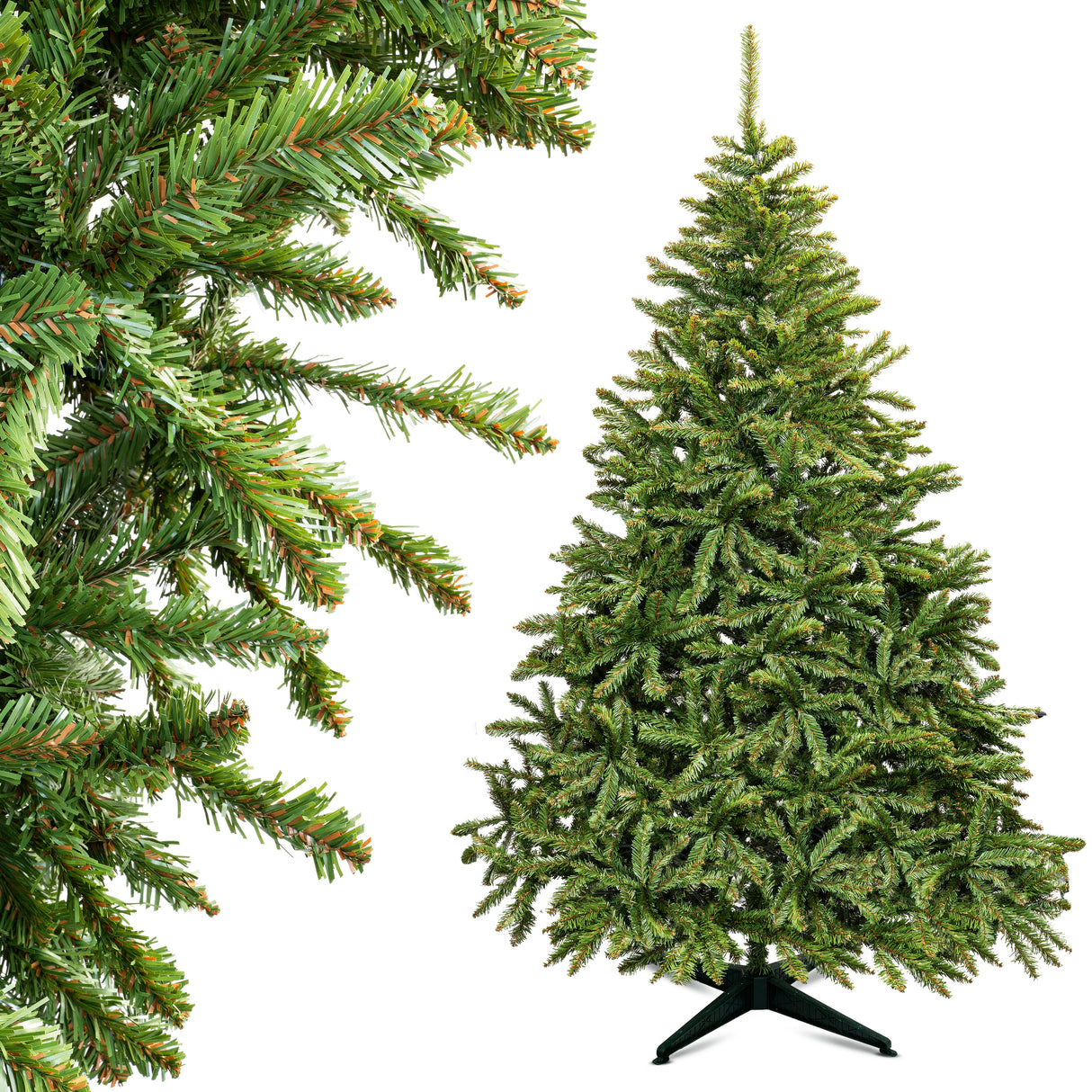 Choinka świąteczna sztuczna DUŻA 220cm GĘSTA Świerk kaukaski