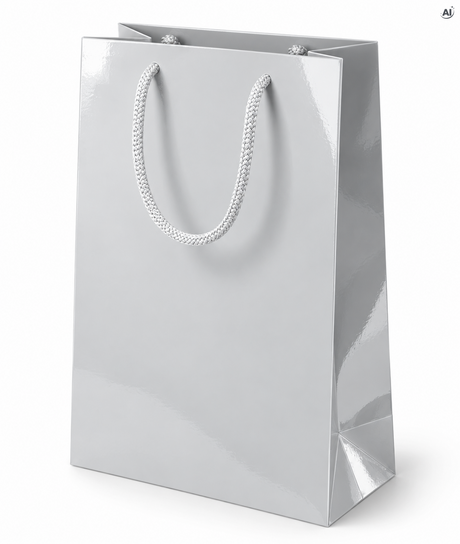 Torba Laminowana z Uchwytem Sznurkowym 240x90x320mm - Biała