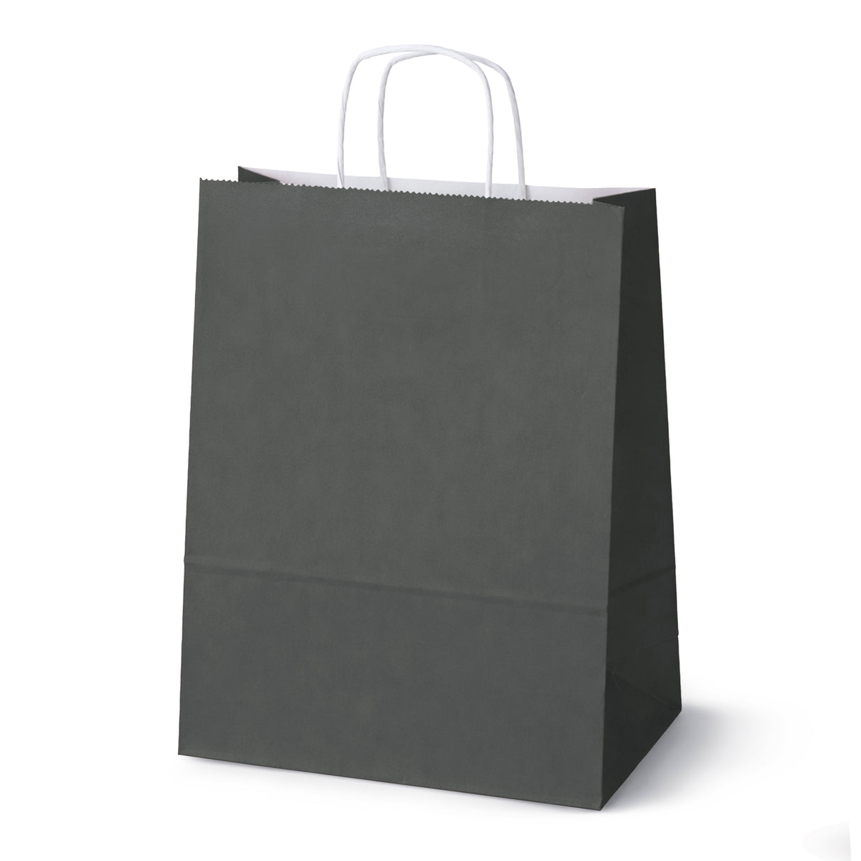 Torba Papierowa z Uchwytem Skręcanym 300x170x425mm Czarna Biały