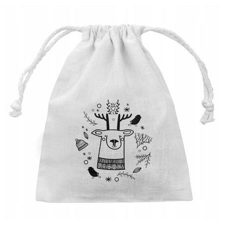 Woreczek RENIFER 15x20cm BIAŁY