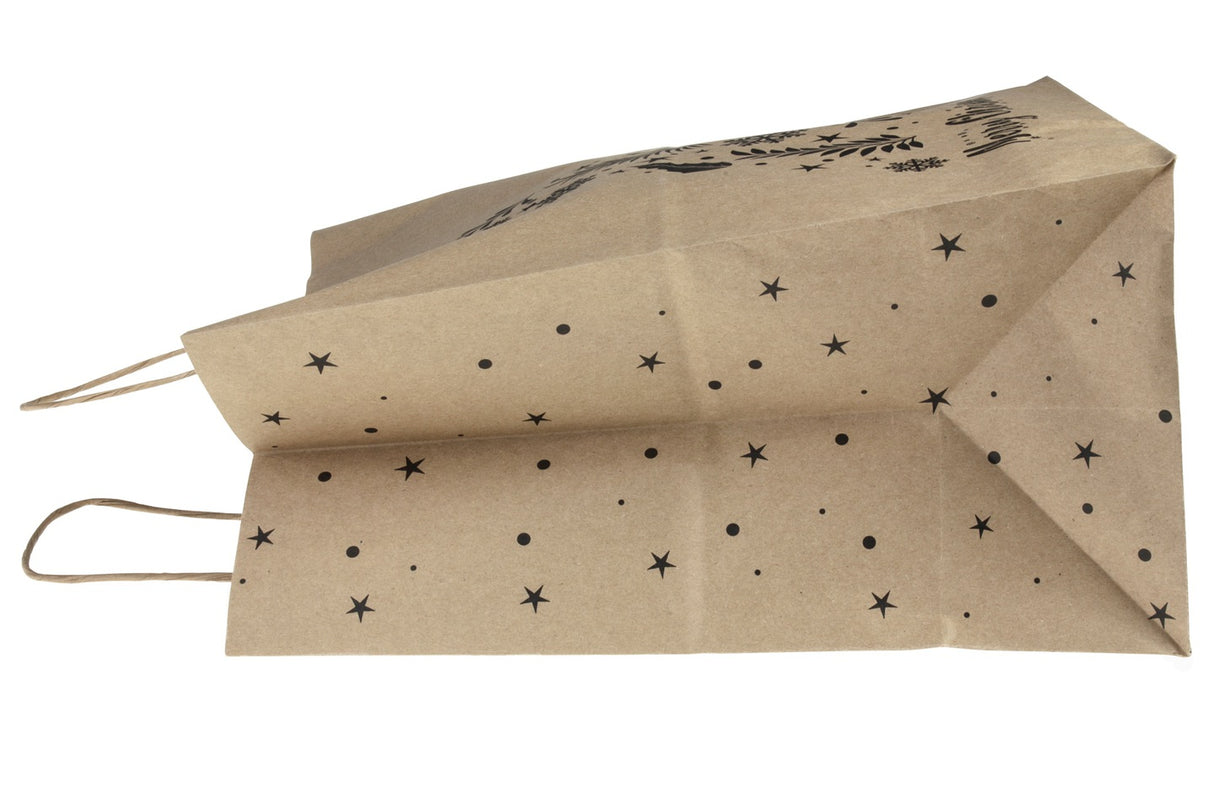 Torby świąteczne 300x170x340mm MERRY CHRISTMAS