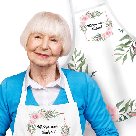 Fartuch Kuchenny Miłego Dnia Babciu Prezent na Dzień Babci