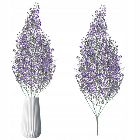 Dekoracja Sztuczne Kwiaty Wierzba Dzwonkowa Fioletowa