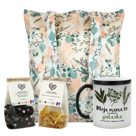 Zestaw prezentowy na Dzień Matki - kubek torba herbata