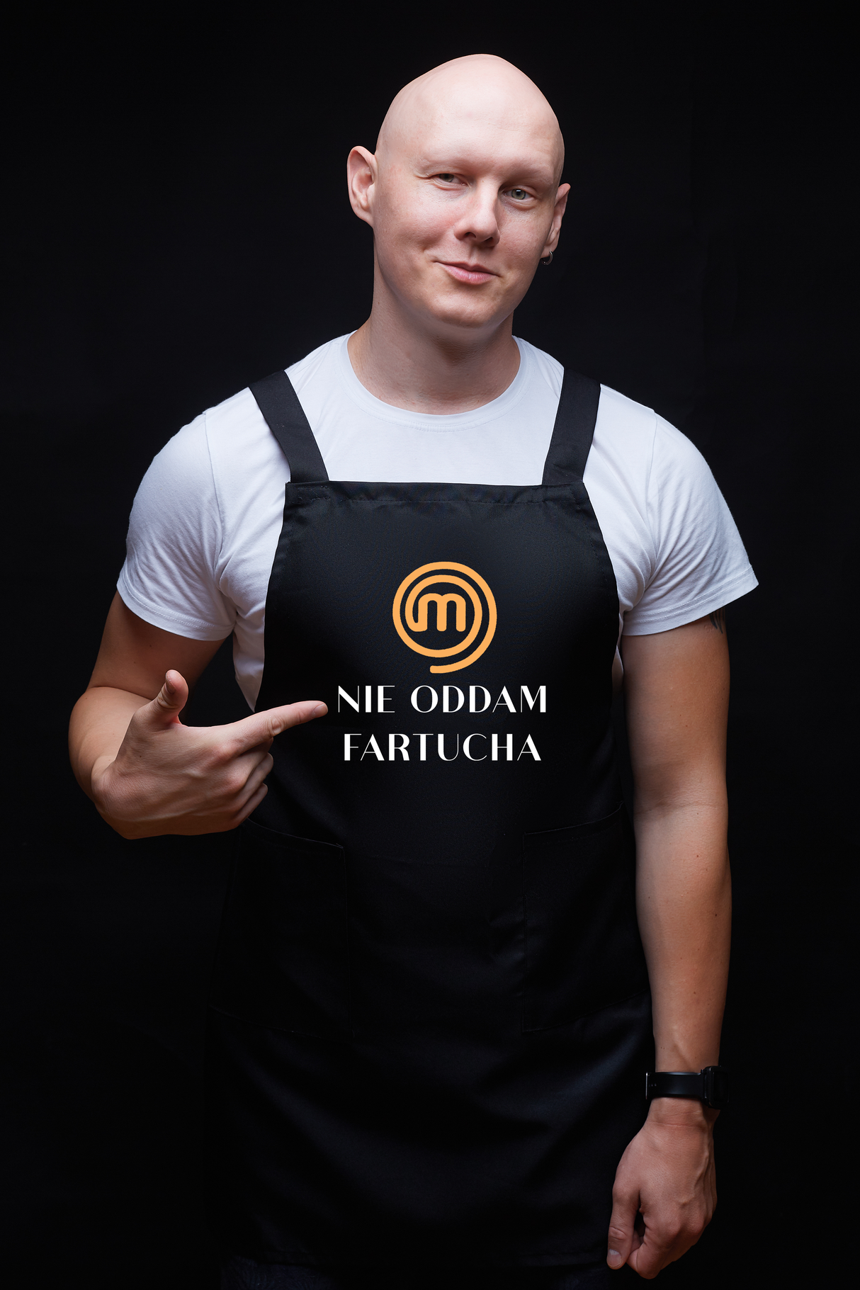 Fartuch kuchenny bawełniany NIE ODDAM FARTUCHA