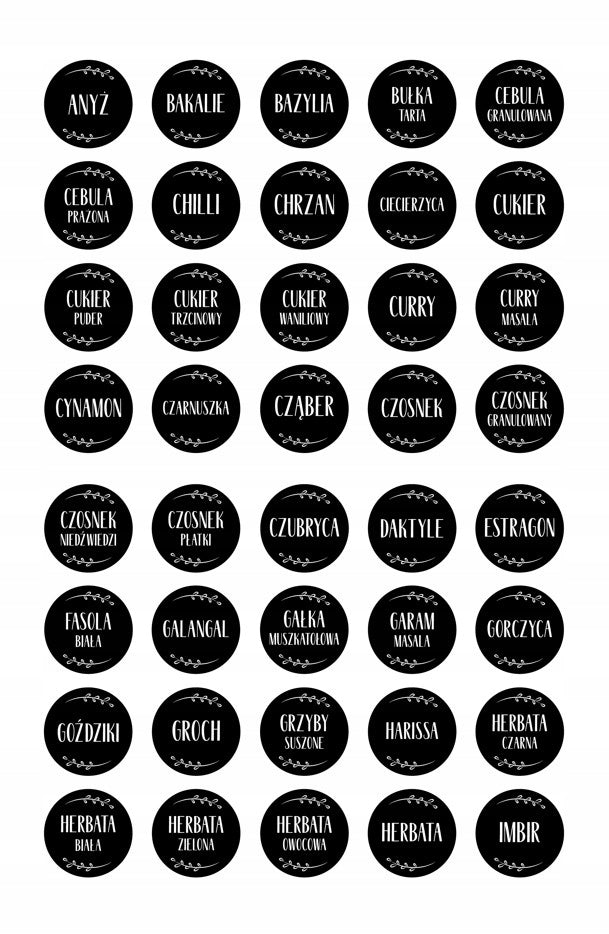 Stickere cu condimente 200pcs.