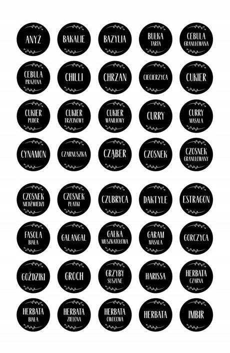 Stickere cu condimente 200pcs.