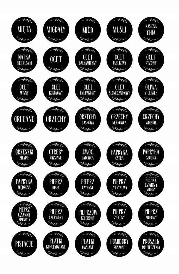 Stickere cu condimente 200pcs.