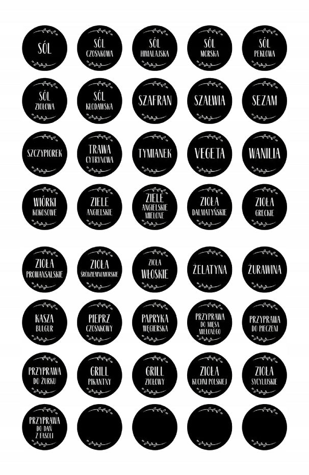 Stickere cu condimente 200pcs.