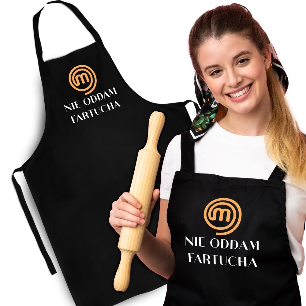 Fartuch kuchenny bawełniany NIE ODDAM FARTUCHA