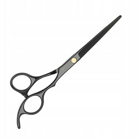 Profesjonalne nożyczki fryzjerskie czarne do włosów i brody