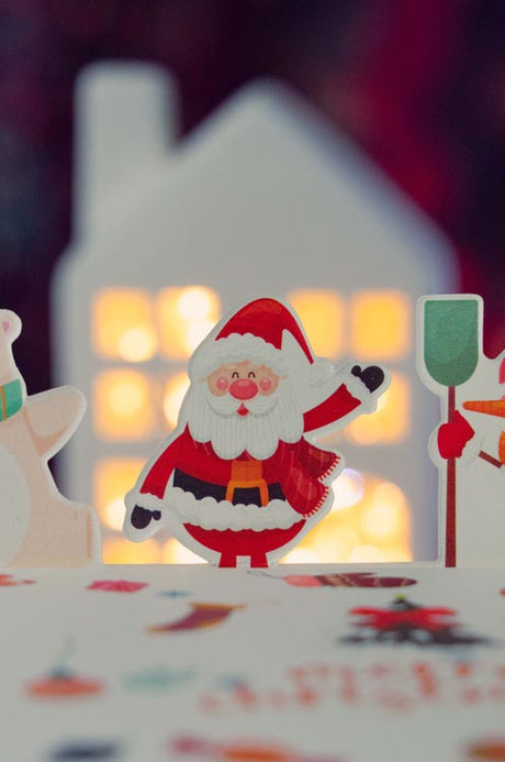 Pudełka świąteczne Mikołaj Bałwan Miś Pingwin 10szt.