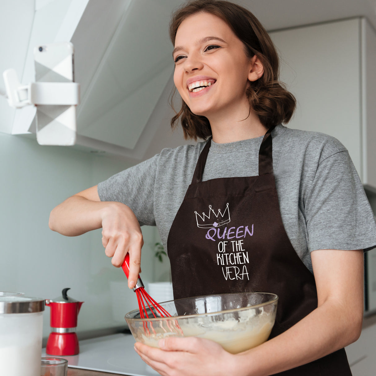 Fartuch kuchenny bawełniany QUEEN OF THE KITCHEN