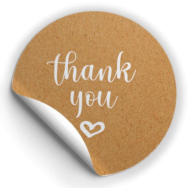 Naklejki THANK YOU ozdobne 10szt.