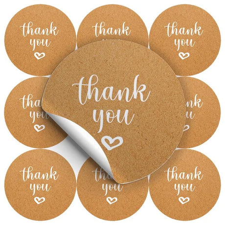 Naklejki THANK YOU ozdobne 10szt.