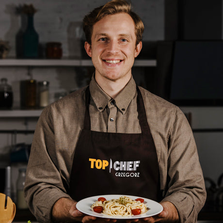 Fartuch kuchenny bawełniany TOP CHEF + IMIĘ