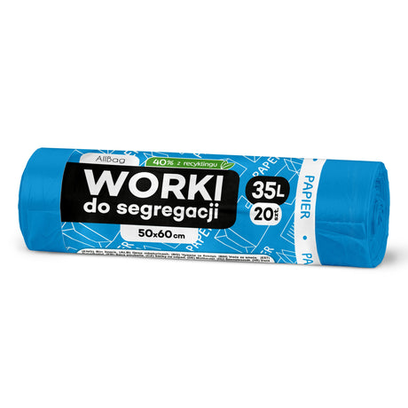 Niebieskie worki na śmieci 35L