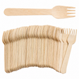 Ekologiczny widelec drewniany 16cm 100szt